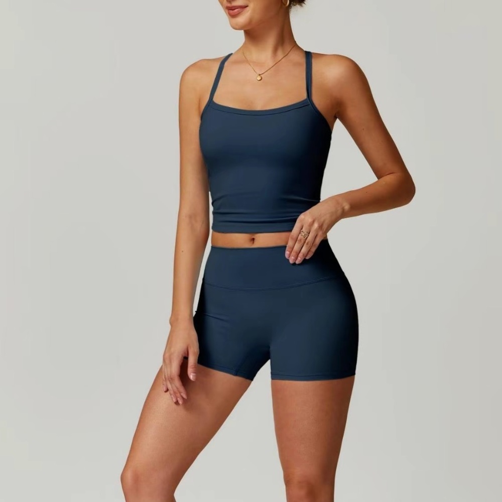 Navy workout set - Picture 2 of 6